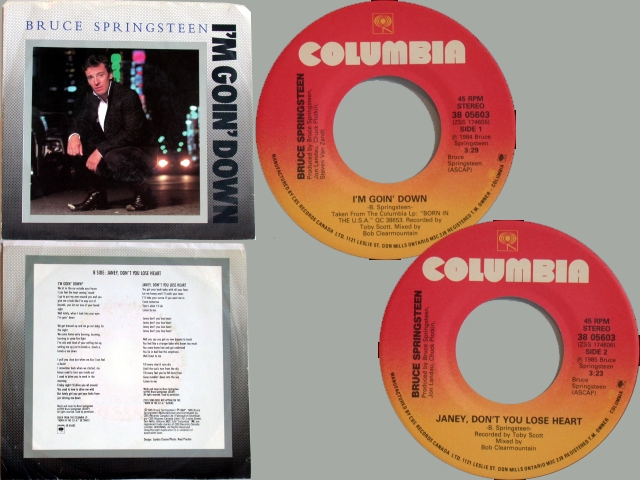 Bruce Springsteen - I'M GOIN' DOWN / JANEY, DON'T YOU LOSE HEART
